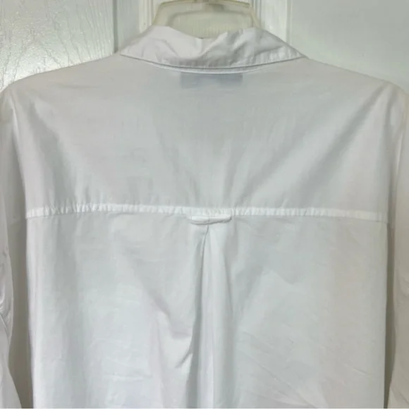 Old Navy Oversized Button-Down Boyfriend Shirt XXL White Casual Office Coverup - Picture 6 of 10